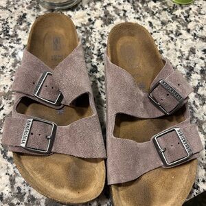 Purple Suede Birkenstock Sandals Size 37